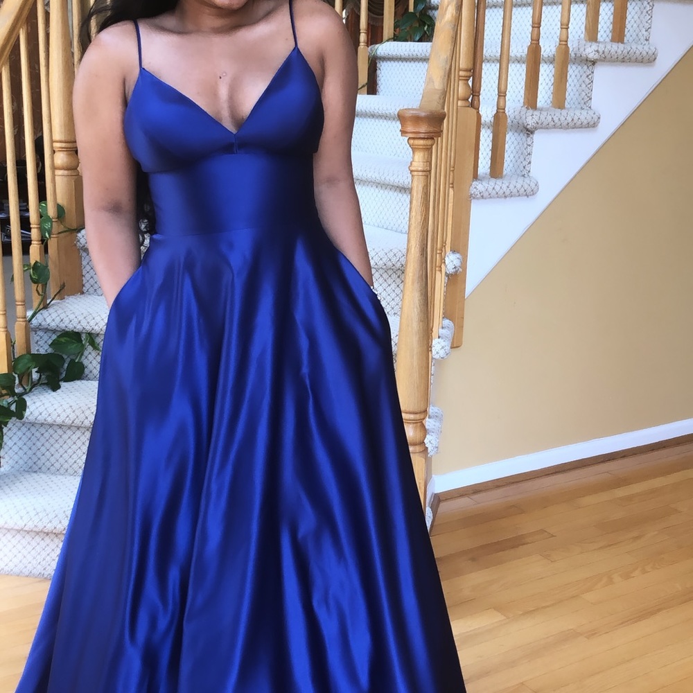 Navy Blue Prom Dress